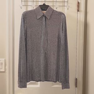 MICHAEL KORS RHINESTONE BLOUSE (XS)